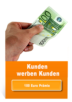 100 Euro Pämie für Ihre Empfehlung